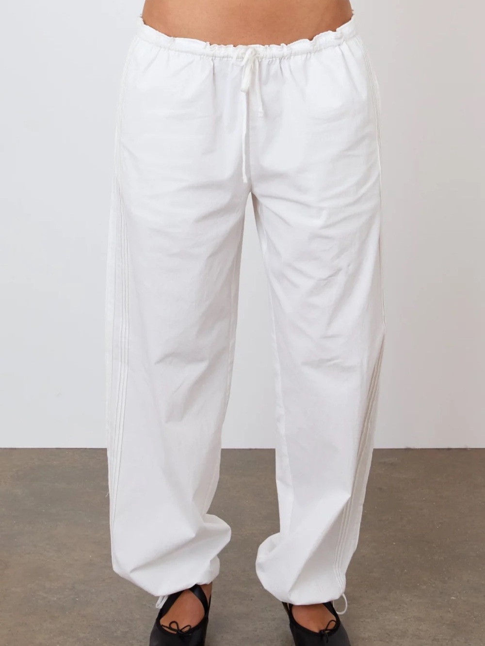 Peachy Den White Renee Trousers